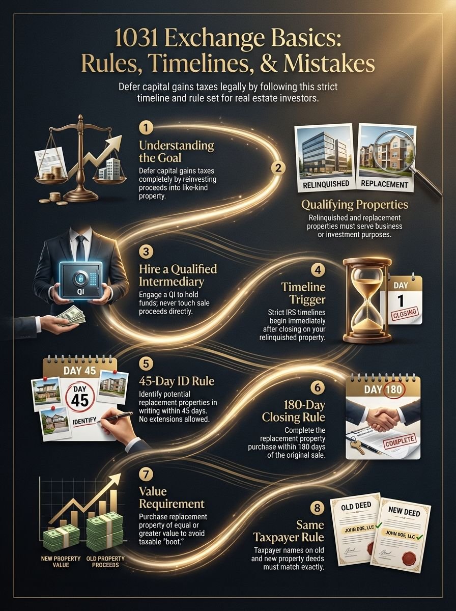 1031 Exchange Basics: Rules, Timelines, and Common Mistakes,