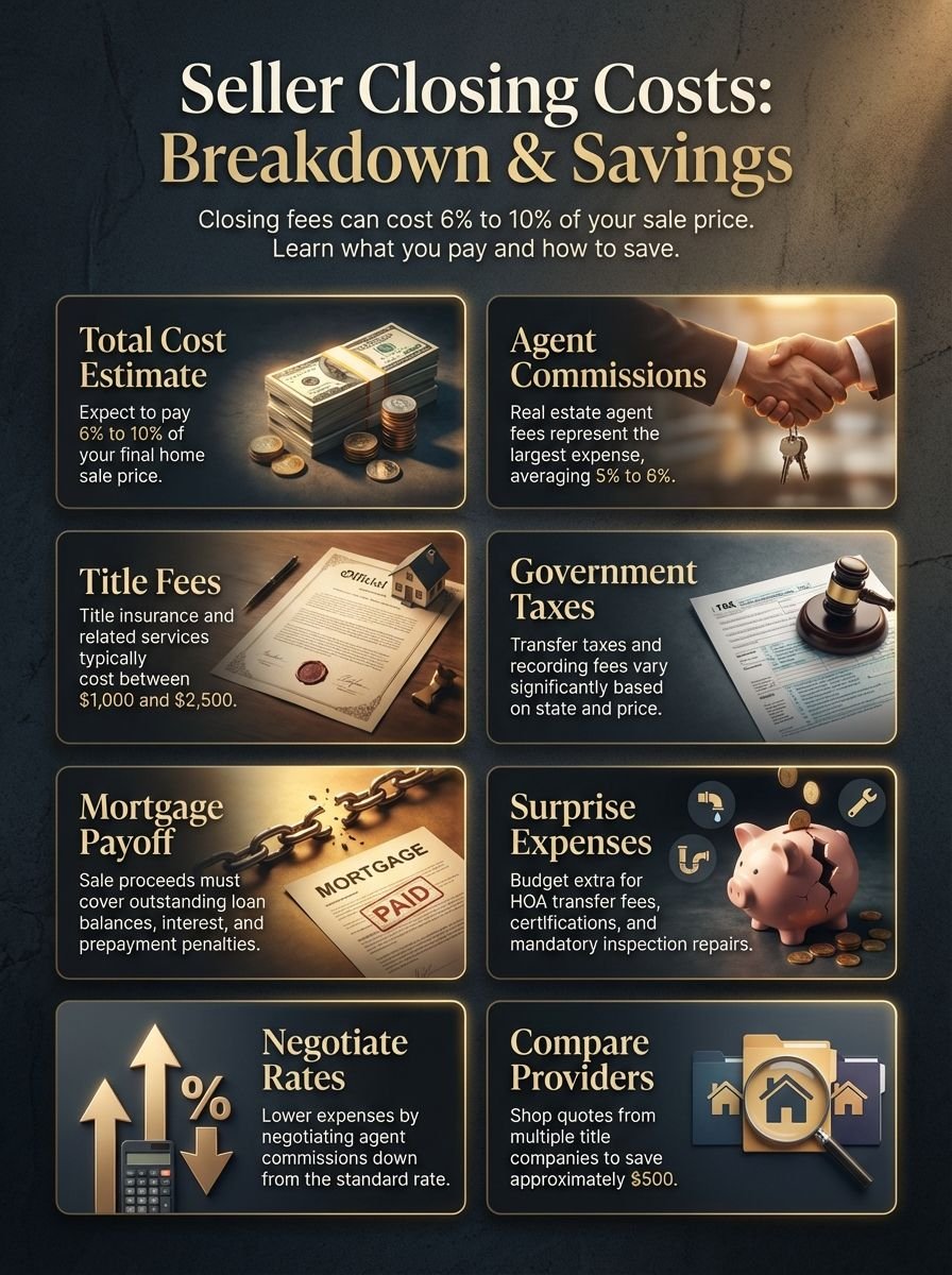 Seller Closing Costs Explained: What You Pay and How to Cut Cost!,