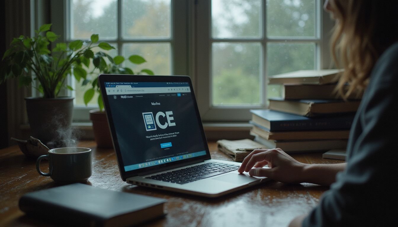 A cozy home office features an open laptop, stacked real estate books, and a steaming cup of coffee, evoking focused anticipation. A cozy home office features an open laptop, stacked real estate books, and a steaming cup of coffee, evoking focused anticipation.