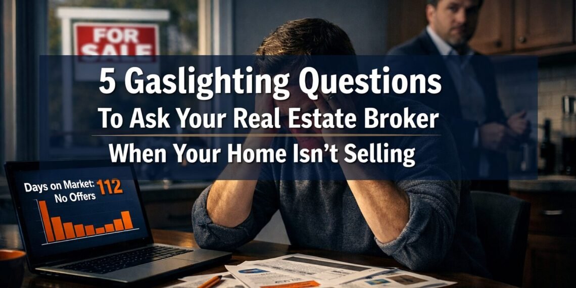 5 Gaslighting Questions To Ask Your Real Estate Broker When Your Home Isn't Selling
