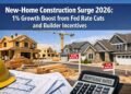 New-Home Construction Surge 2026: 1% Growth Boost from Fed Rate Cuts and Builder Incentives