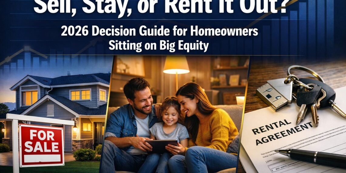Sell, Stay, or Rent It Out? 2026 Decision Guide for Homeowners Sitting on Big Equity