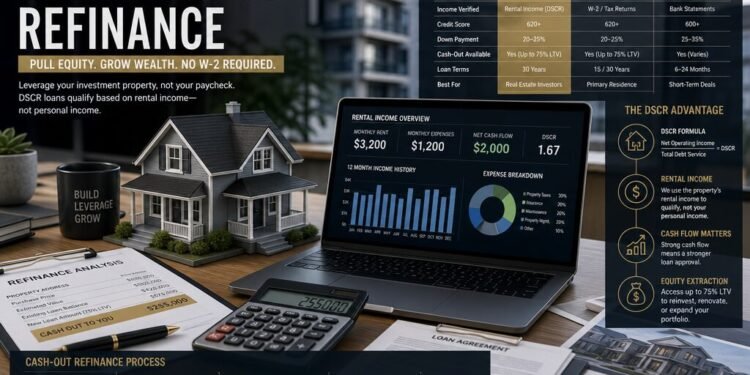 DSCR Cash Out Refinance: Pull Equity Without a W-2
