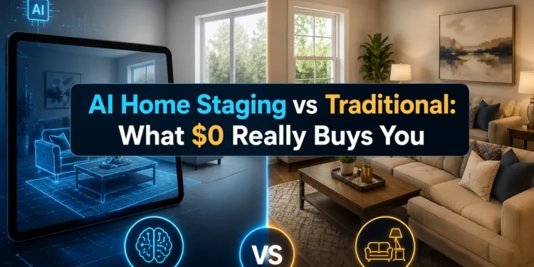 AI Home Staging vs Traditional: What $0 Really Buys You