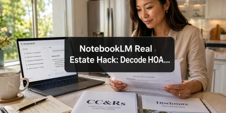 NotebookLM Real Estate Hack: Decode HOA Docs and Disclosures
