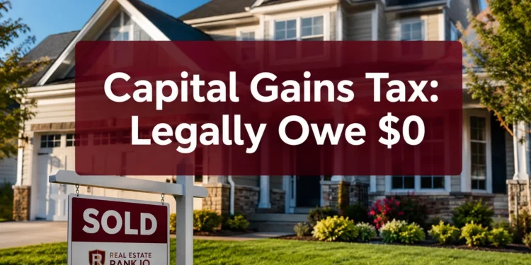 Capital Gains Tax on Home Sale: How to Legally Owe $0
