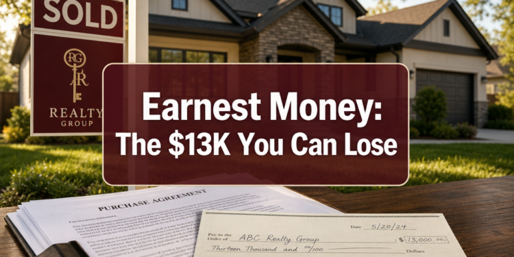 Earnest Money Deposit: The $13,000 You Can Actually Lose