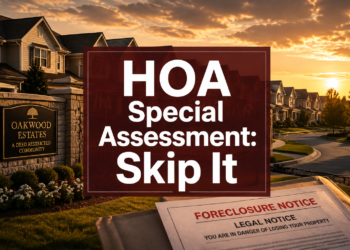 HOA Special Assessment: Skip It and They Can Foreclose