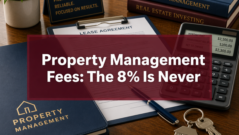 Property Management Fees: The 8% Is Never the Whole Bill
