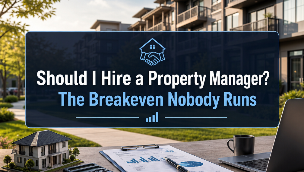 Should I Hire a Property Manager? The Breakeven Nobody Runs