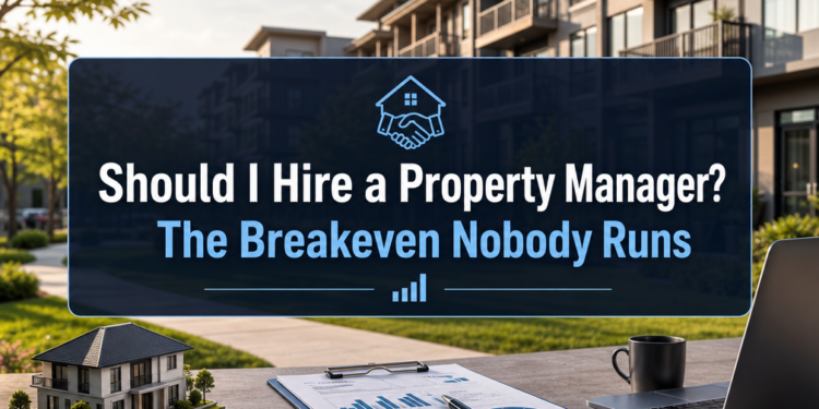 Should I Hire a Property Manager? The Breakeven Nobody Runs