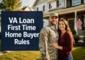 Veteran couple receiving the keys to a home bought with a VA loan